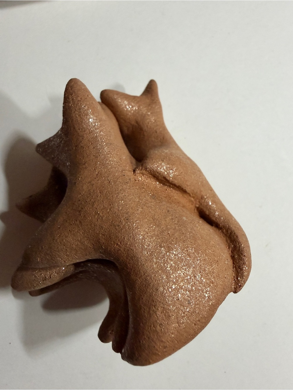 Vintage Taos Pueblo Micaceous Clay Three‎ Bear Family Jason Mondragon Pottery - Picture 2 of 5